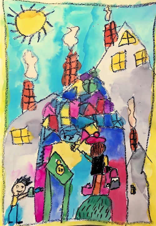 Painting by Joshua, aged 6